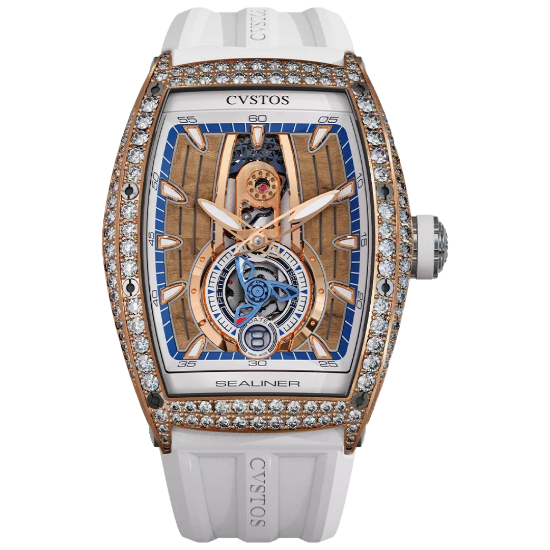 SEALINER PS THIRTY6 5N RED GOLD 2 ROW DIAMONDS